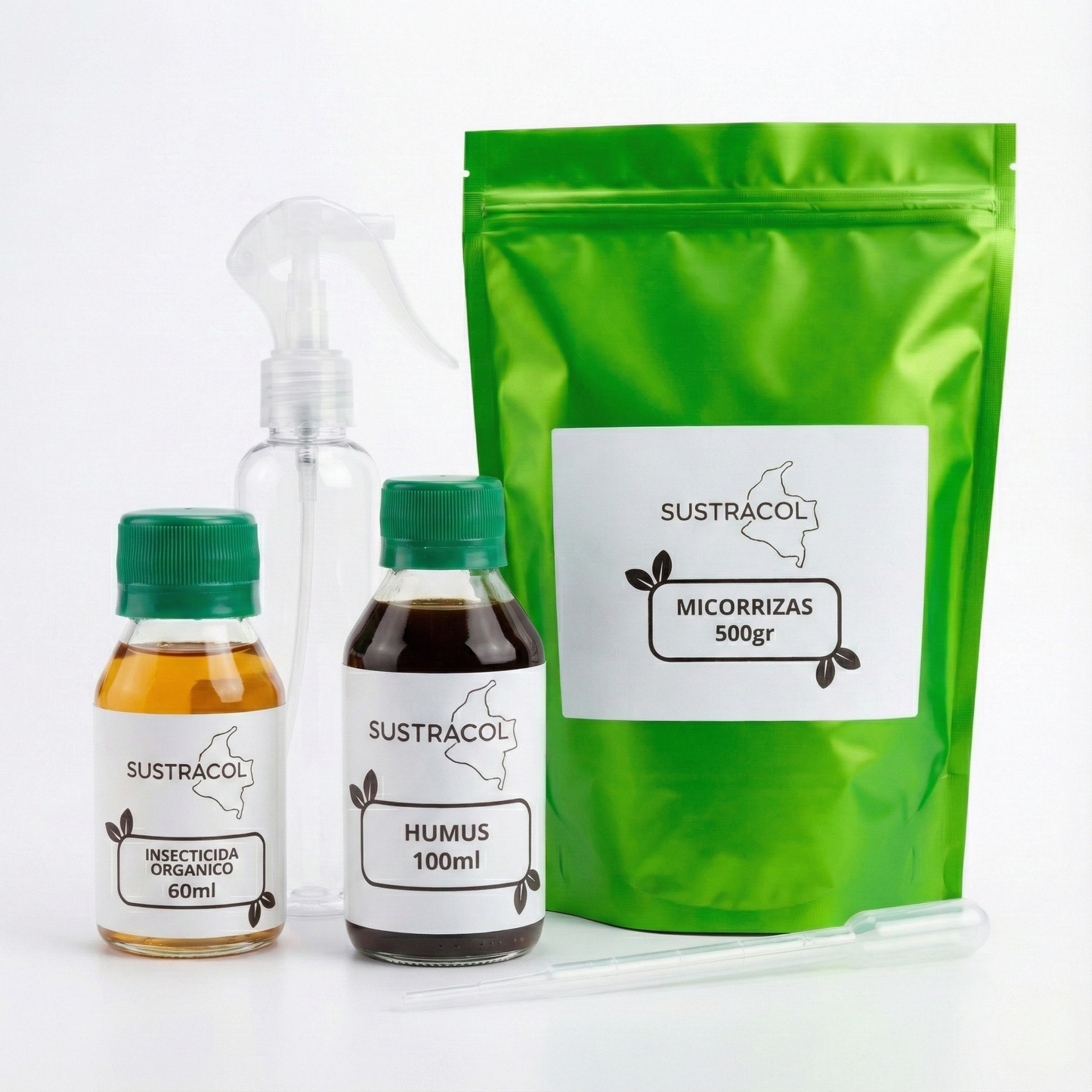 Kit Hogar Sustracol combo completo para cuidado orgánico de plantas