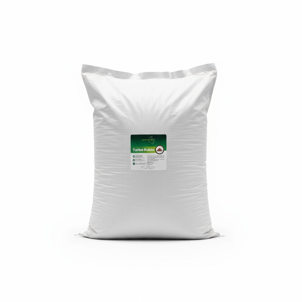 Saco de 50 litros de Turba Rubia Sustracol, sustrato ligero y aireado para mezclas de cultivo.