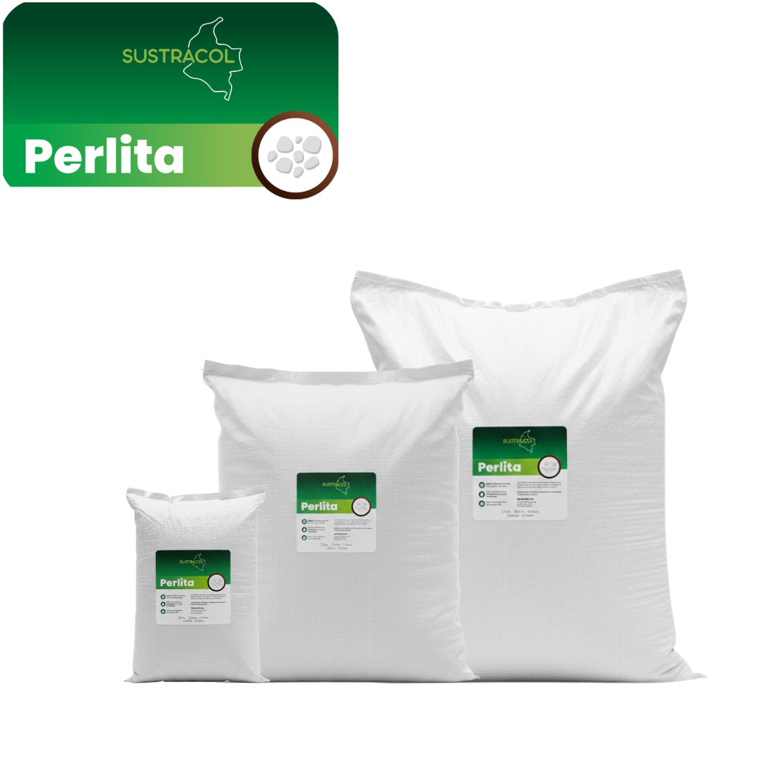 Perlita agrícola Sustracol – Mineral volcánico expandido para mejorar aireación y drenaje de sustratos