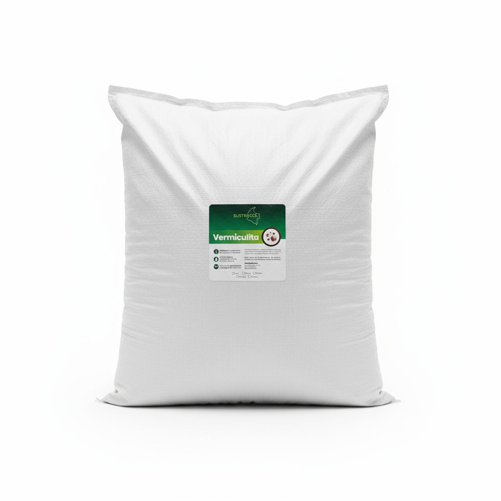 Vermiculita agrícola Sustracol en maceta – Mejora retención de agua para plantas de interior