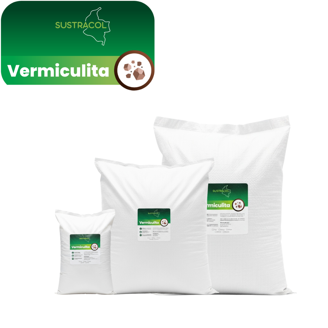 Vermiculita para plantas Sustracol – Mineral expandido dorado para retención de humedad en sustratos