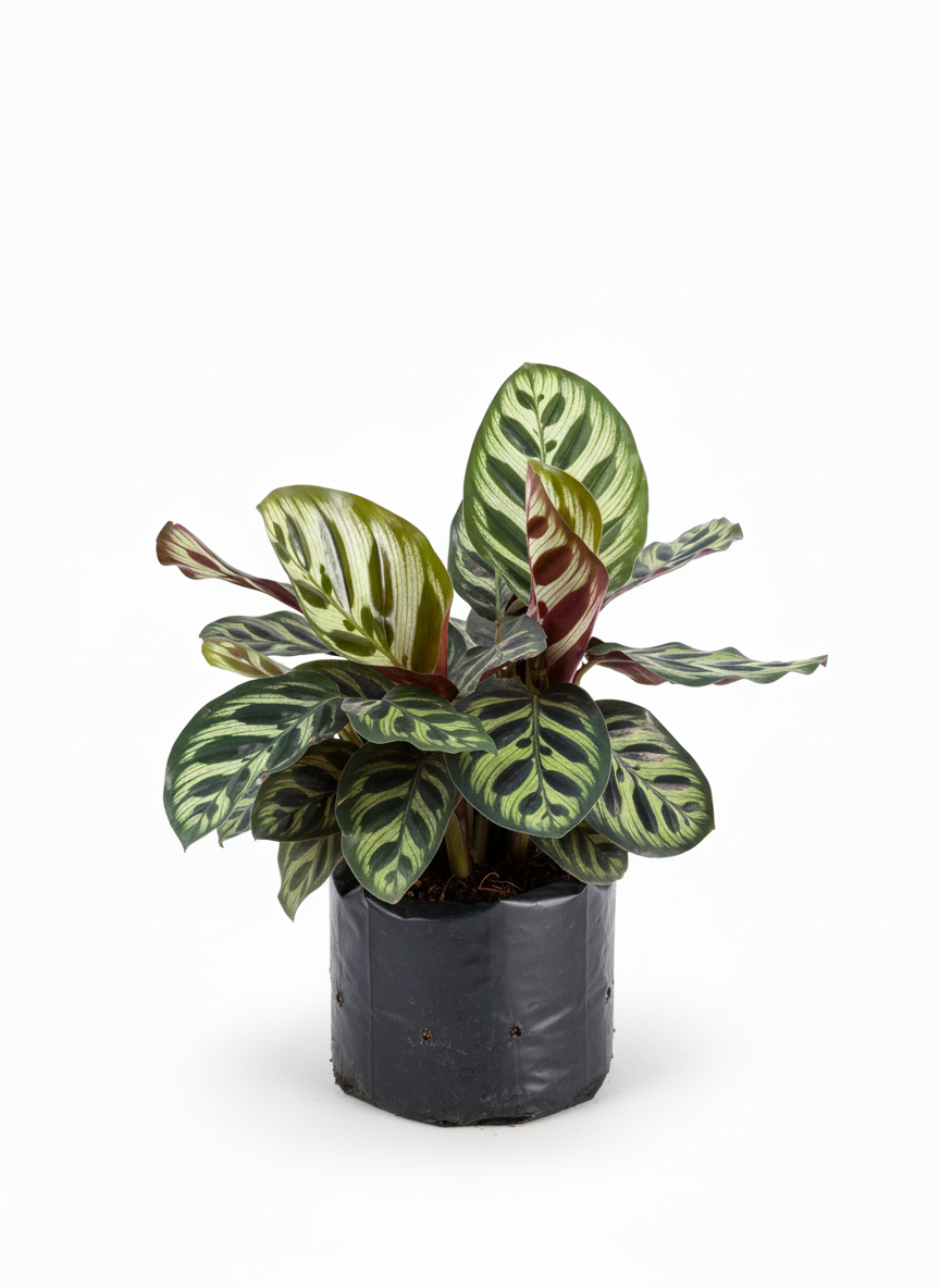 Calathea Makoyana pavo real - planta interior tropical - vista 2
