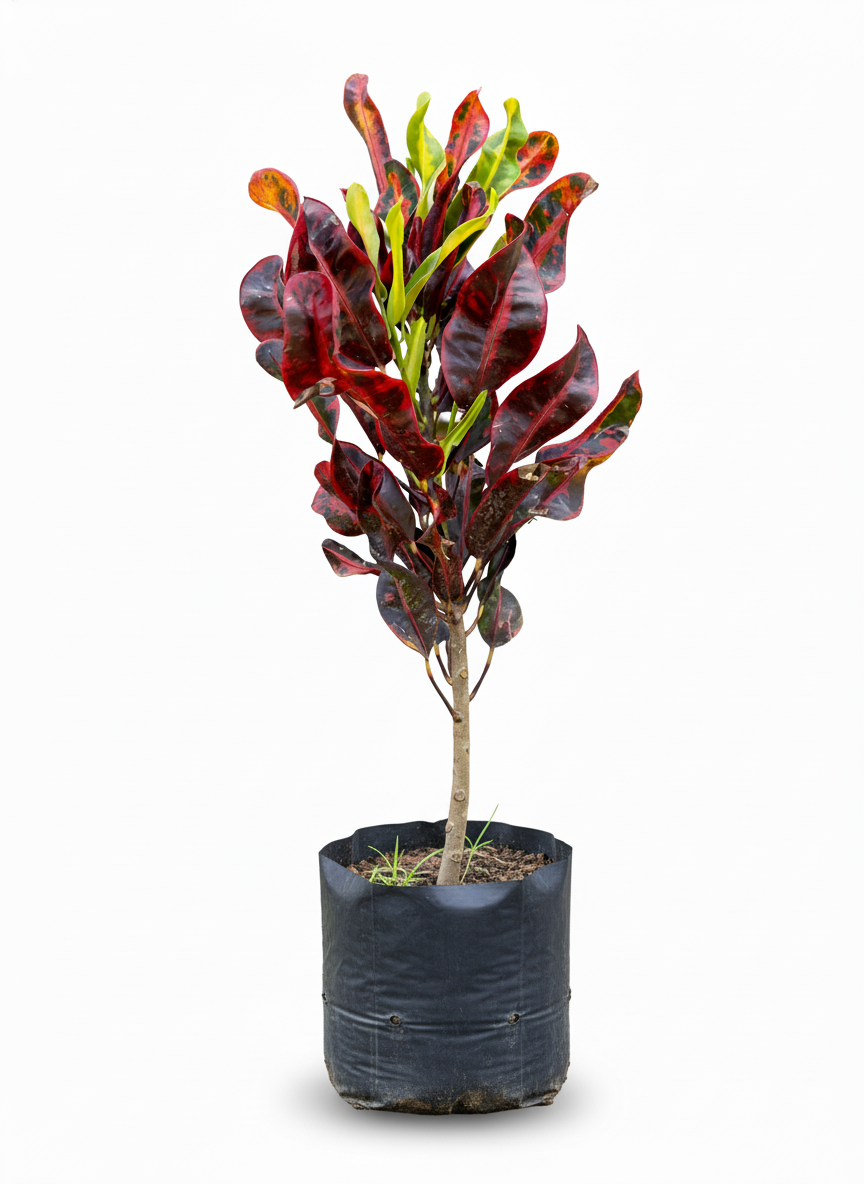 Croto Tornillo Croton - hojas multicolor tropical